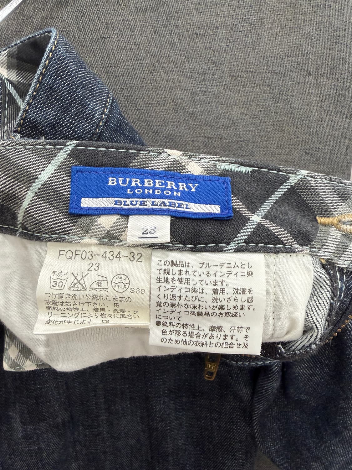 Burberry blue label denim capri 상품이미지6