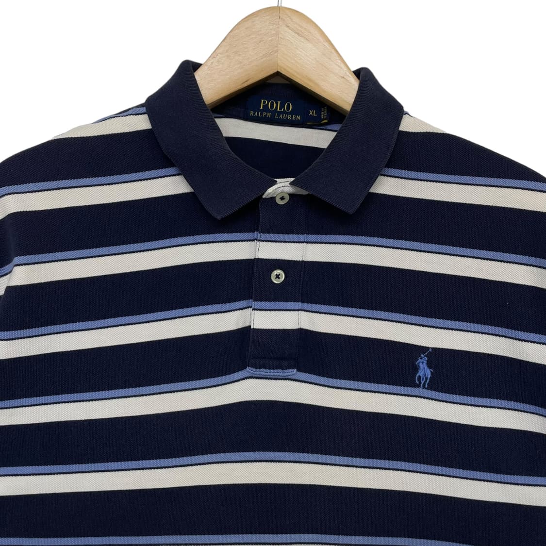 폴로 랄프로렌 스트라이프 카라 반팔 티셔츠 상품이미지3