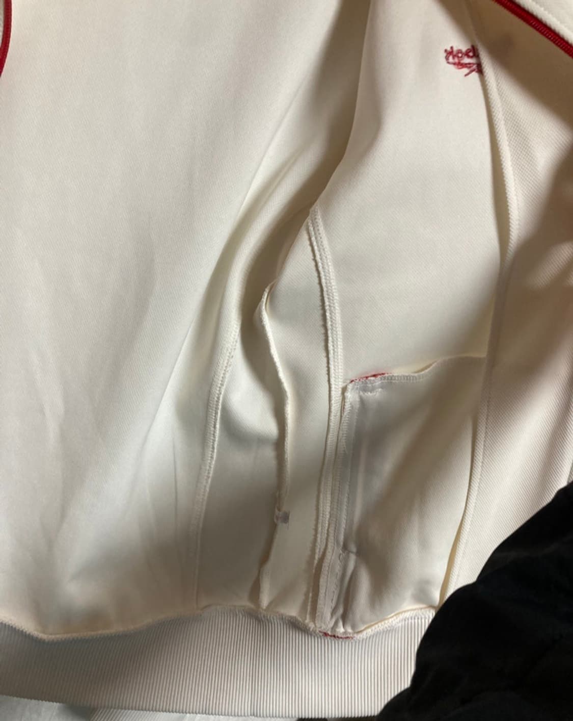리복 빈티지 져지 트랙탑(아이보리/레드) 상품이미지9