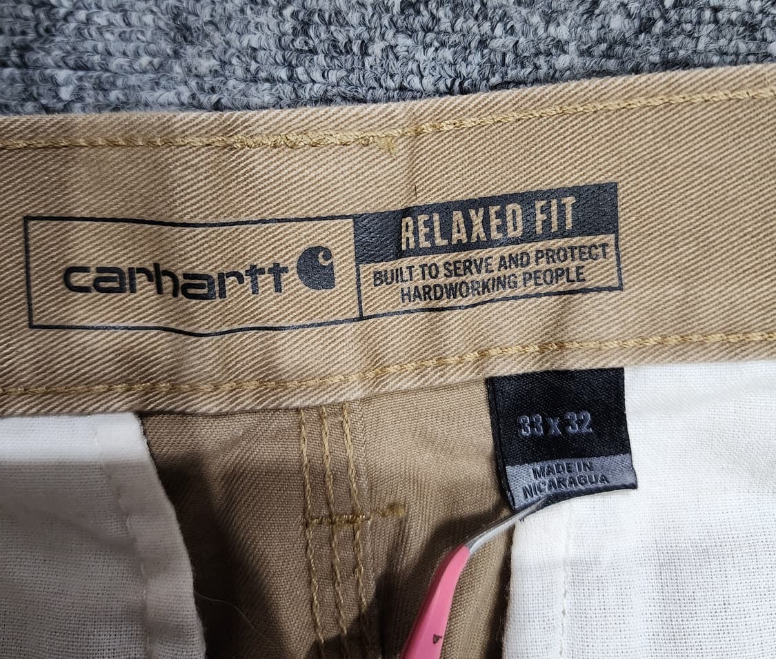 칼하트 트윌 5포켓 릴렉시드 핏 워크 팬츠 33x32 상품이미지7