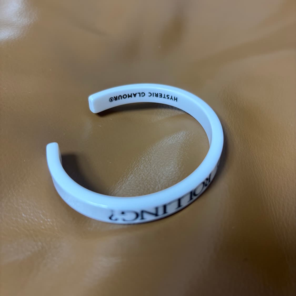 히스테릭글래머 메세지 뱅글 팔찌 화이트 상품이미지6