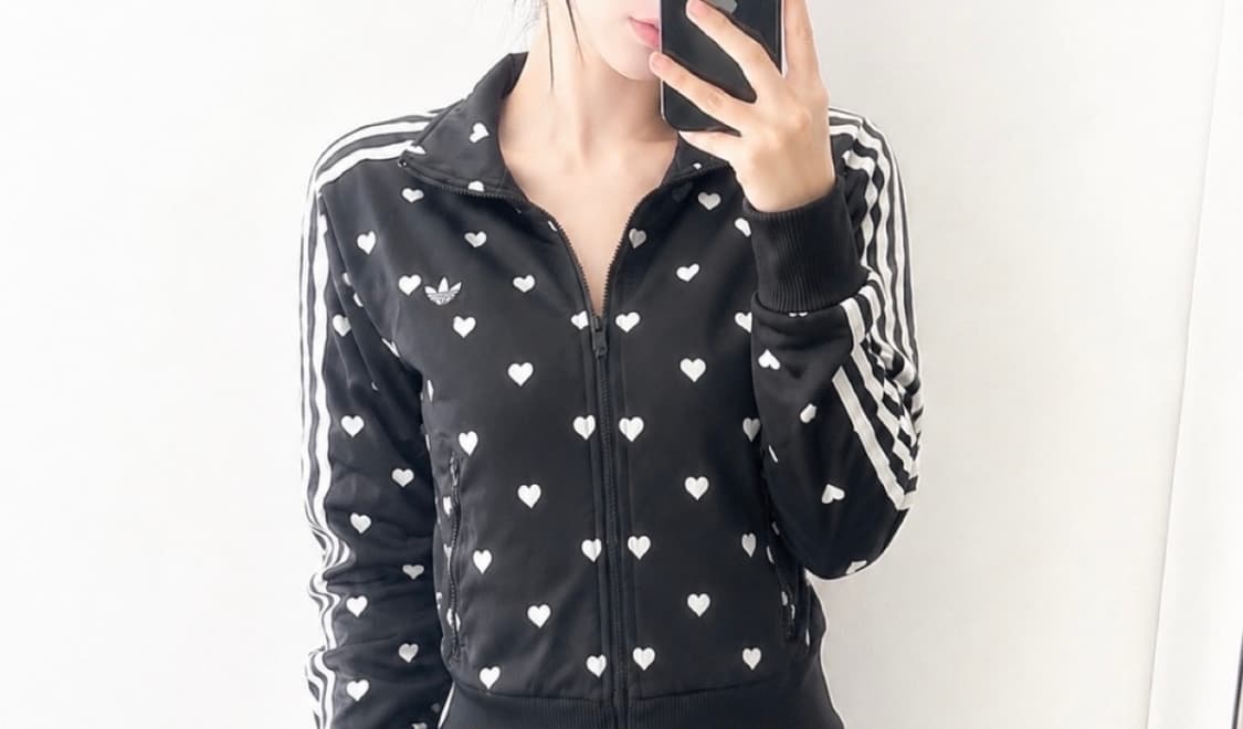 최저가!! 아디다스 하트 도트 져지 블랙 상품이미지1