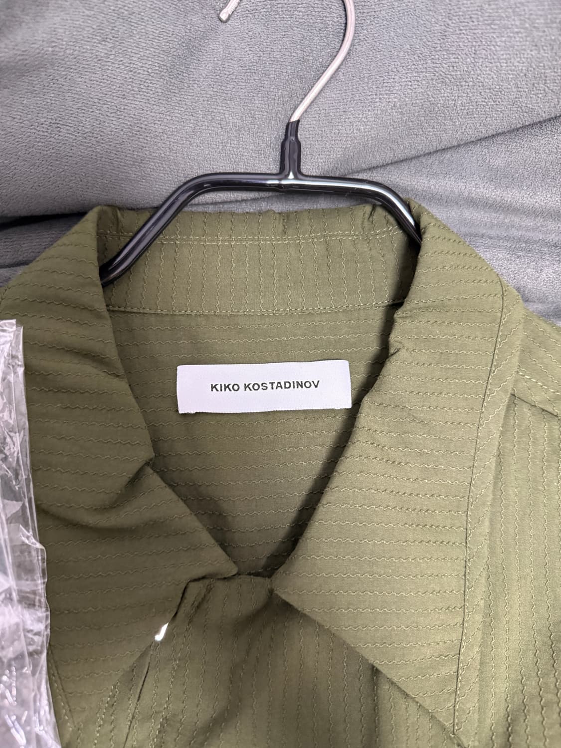 kiko kostadinov 무라드 비대칭 자켓 52 그린 상품이미지3