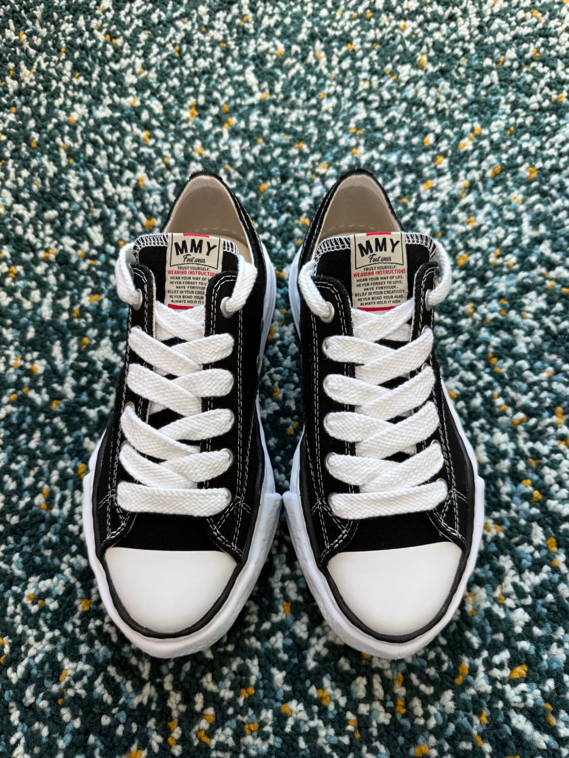 미하라 야스히로 피터슨 OG 캔버스 스니커즈 블랙 상품이미지2