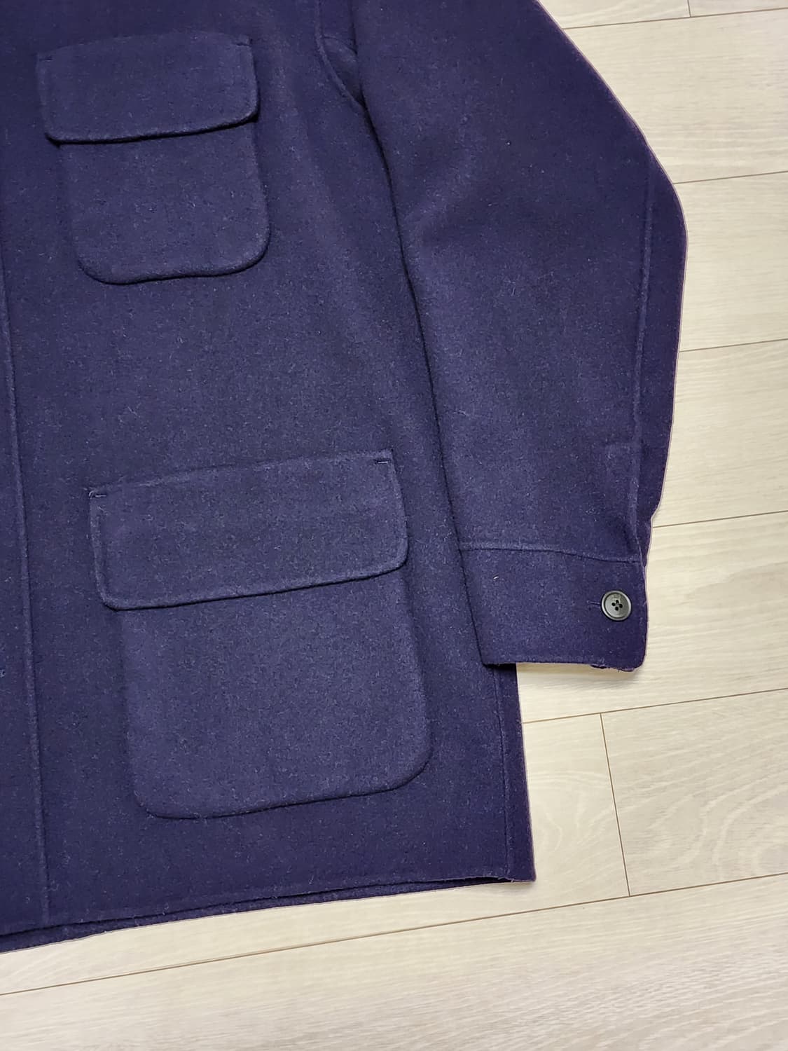 유니클로+J 더블페이스 오버사이즈 워크재킷 XL 네이비 상품이미지6