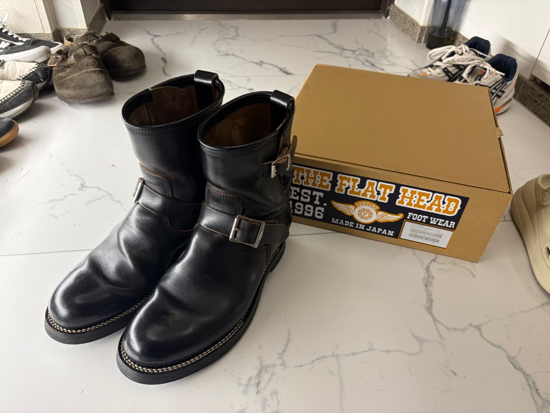 [9E, 275] FLATHEAD 플랫헤드 호스하이드 엔지니어부츠 상품이미지1