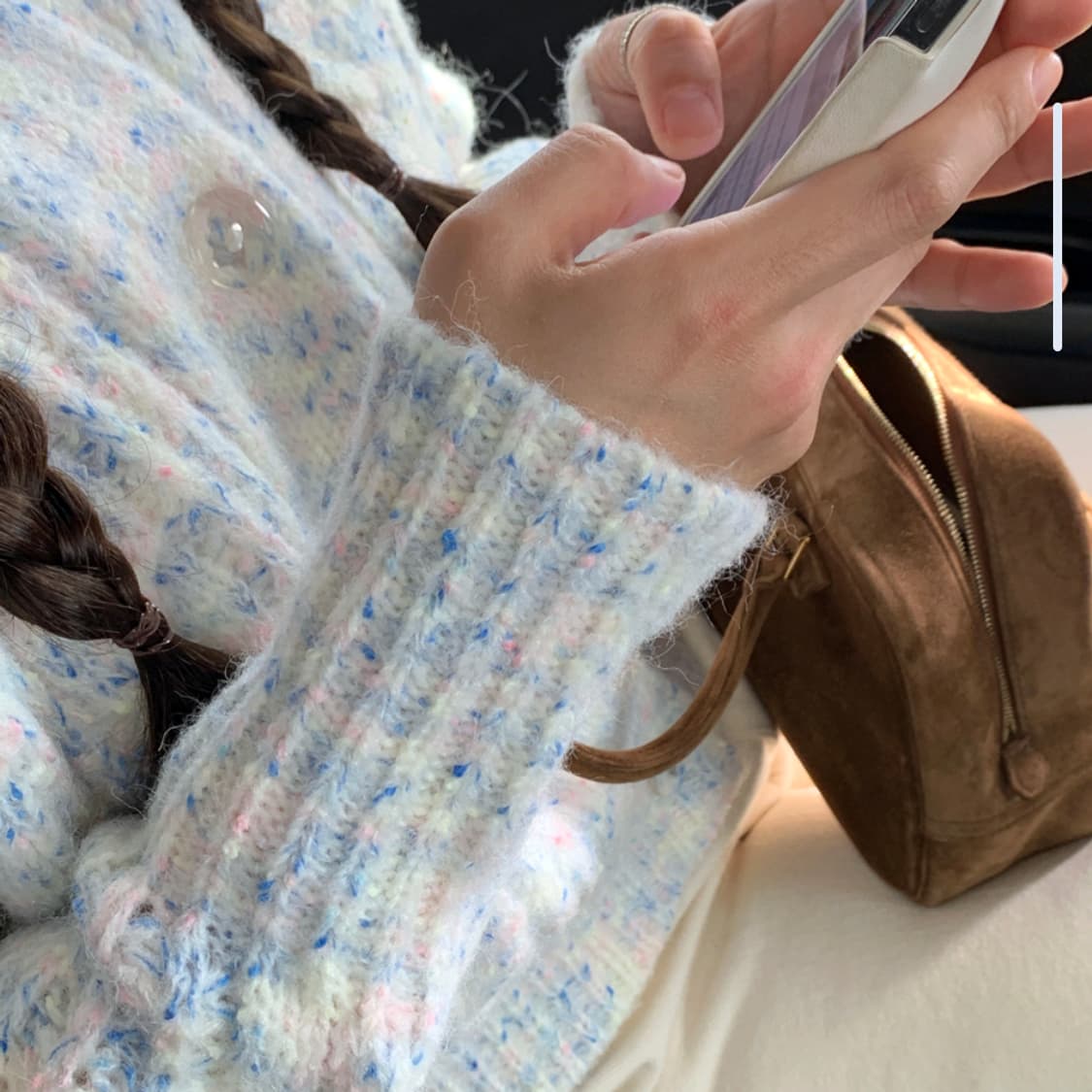 메이비베이비(MAYBEBABY) 디어리스트 블루소다 벌스데이가디건 새상품 상품이미지4