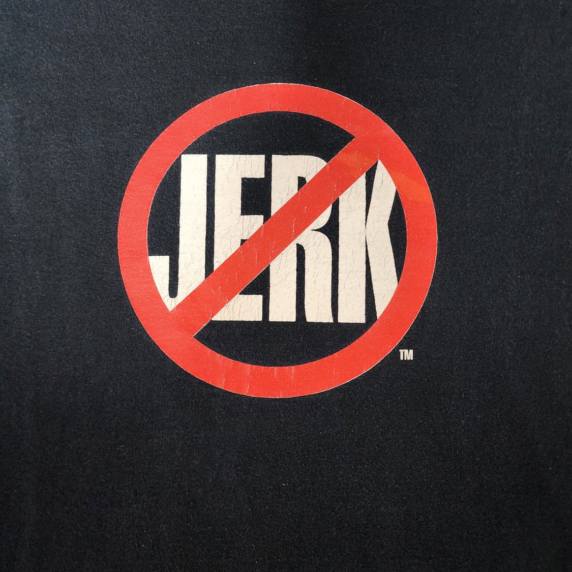 [XL] 00s 스탑 JERK 빈티지 유머 티셔츠 블랙 상품이미지2