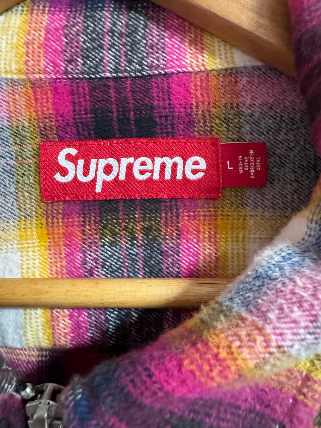Supreme Shadow Plaid Flannel Shirt 상품이미지3