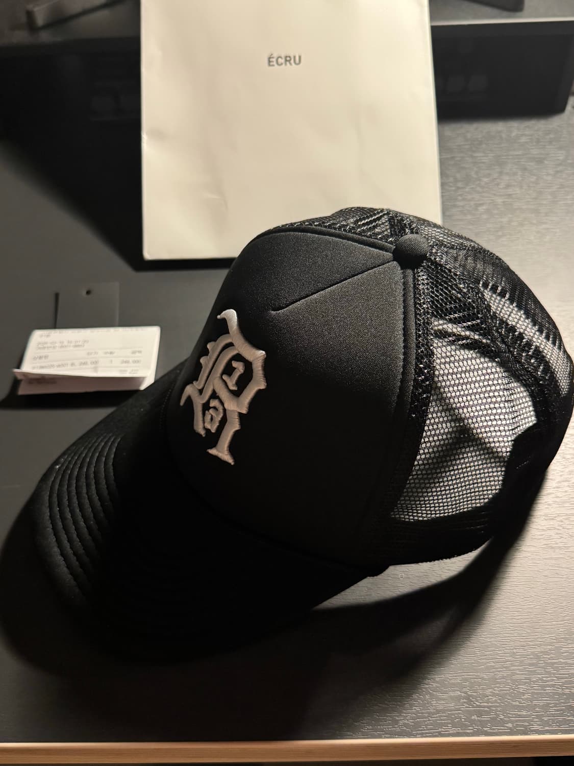 R13 트러커 볼캡 블랙 상품이미지1