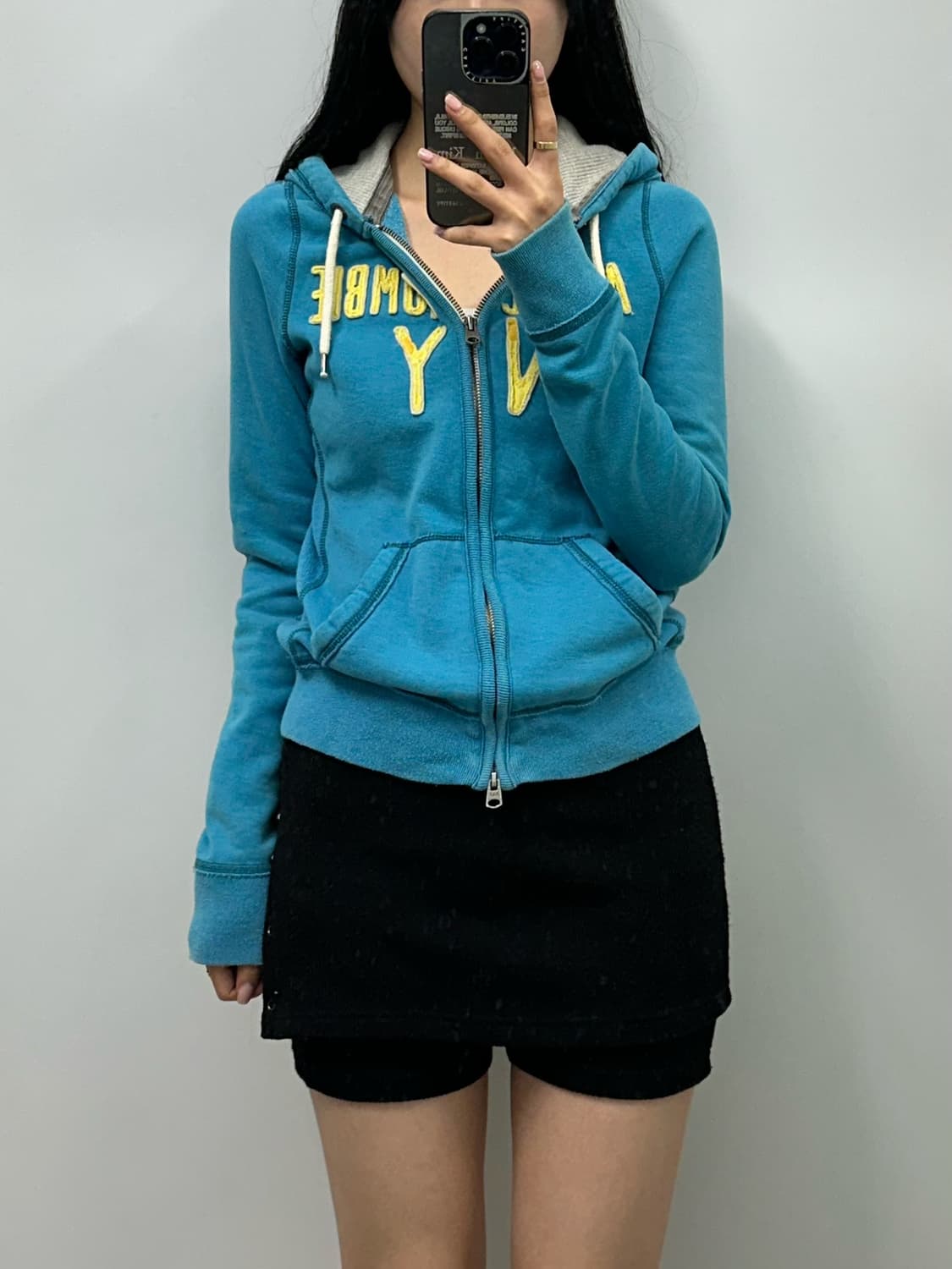 아베크롬비 y2k 와투케 블루 후드집업 상품이미지1