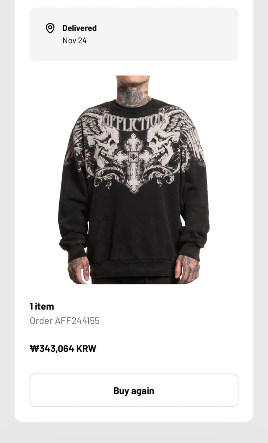 Affliction(어플릭션)크루넥 상품이미지2