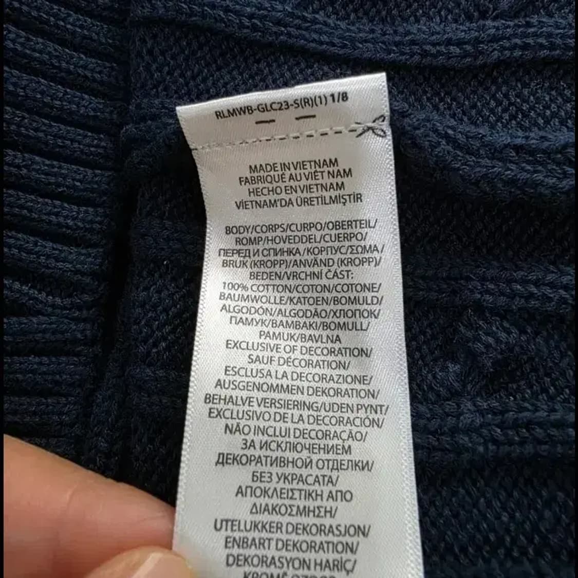 폴로 랄프로렌 꽈배기 V넥 니트 95 상품이미지6