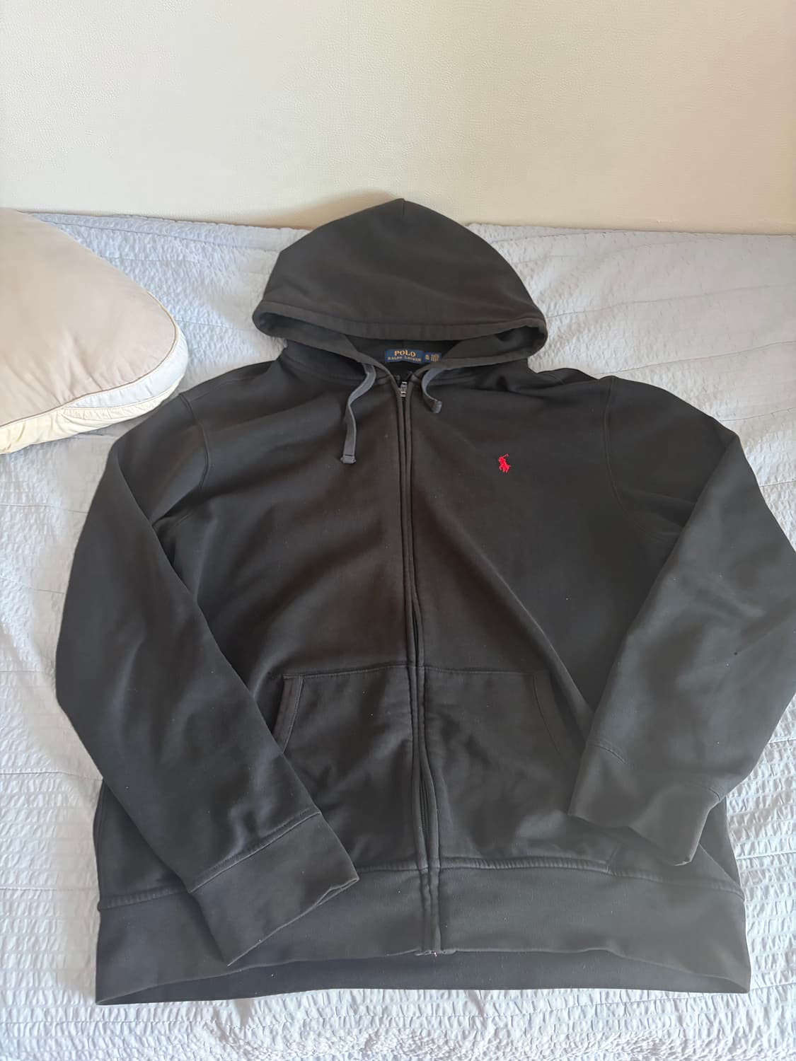 폴로 빈티지 후드집업 블랙 XL 상품이미지1