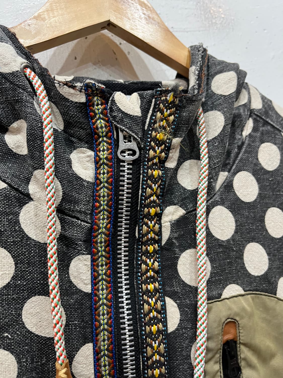 Go slow Caravan 린넨 블렌디드 도트 자켓 상품이미지5