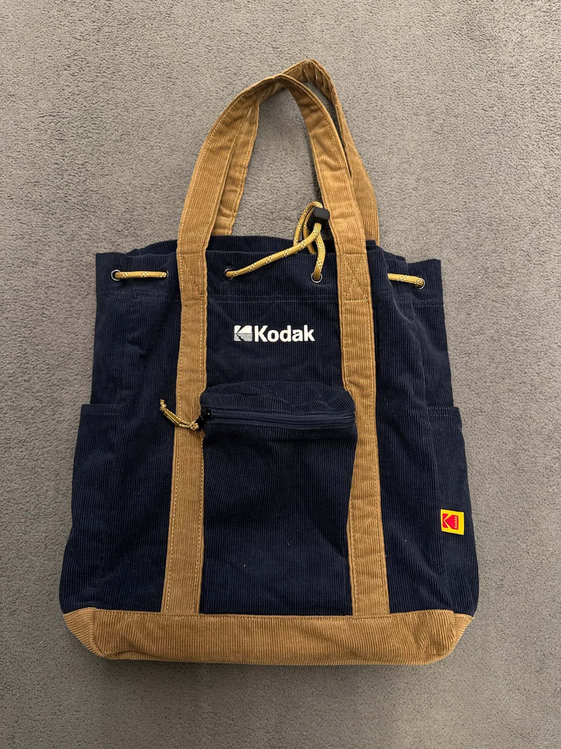 코닥 코듀로이 스트링 토트백 처분 미시착  상품이미지1