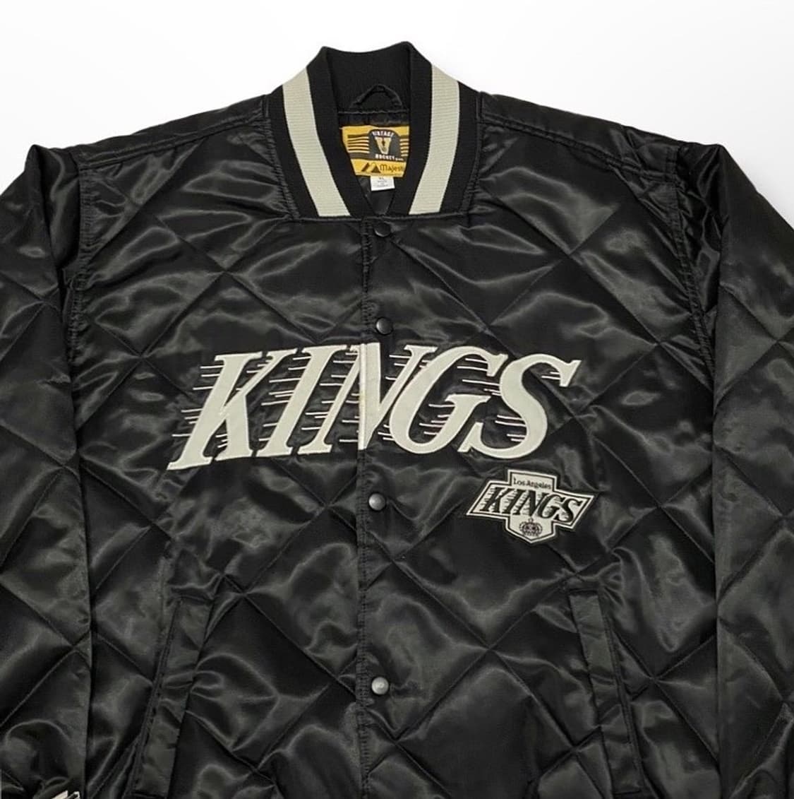 대장급 90s USA 마제스틱 LA킹스 바시티자켓 상품이미지6