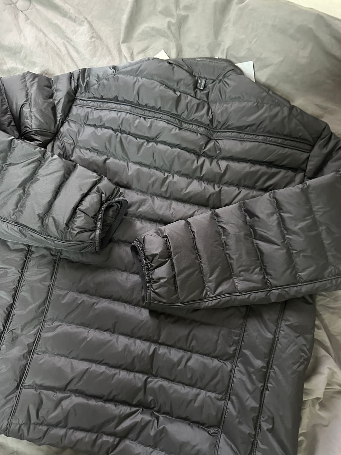 엑슬림 ep8 02 다운 자켓 경량패딩 블랙 새상품 상품이미지4