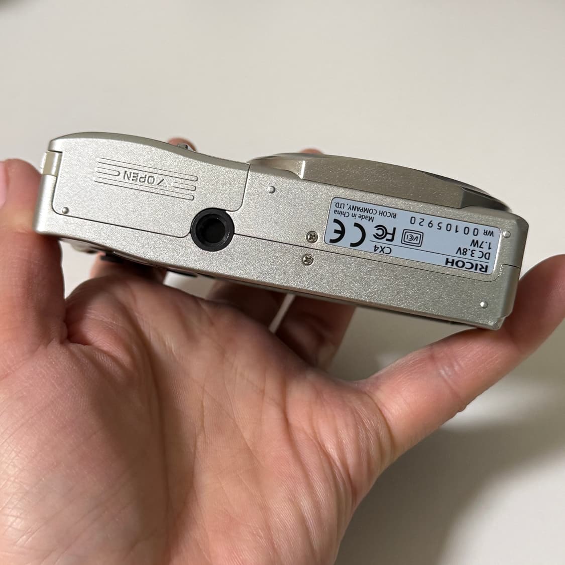 리코 ricoh cx4 빈티지 디카 디지털카메라 골드실버 상품이미지6