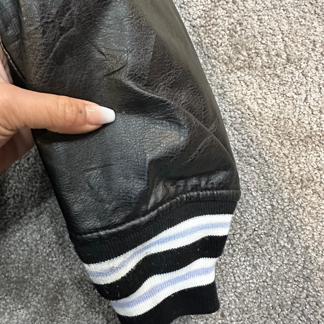 GU x STUDIO SEVEN 배색 바시티 자켓L 상품이미지9