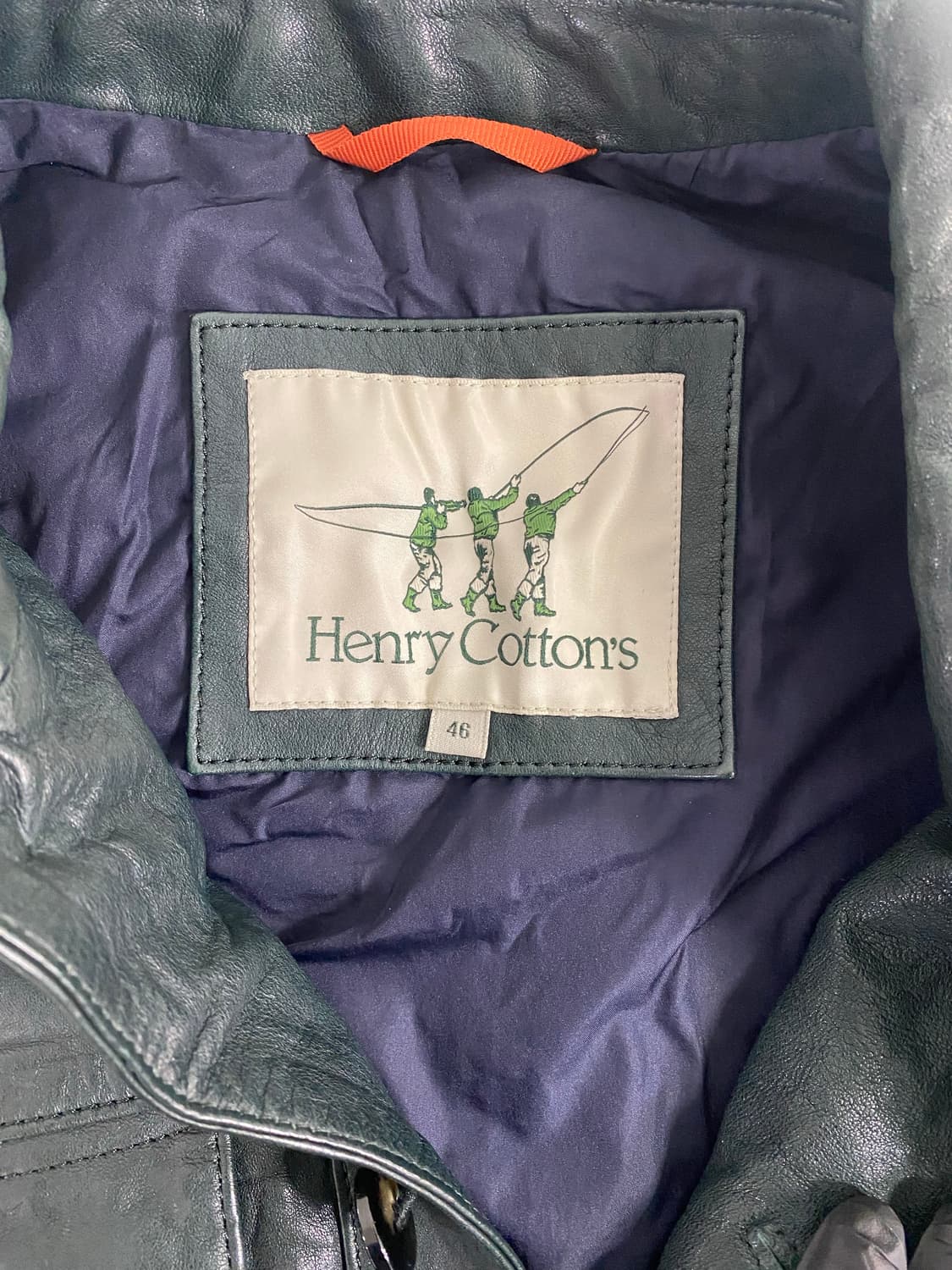 헨리코튼 딥그린 램스킨 양가죽 자켓 46 상품이미지3