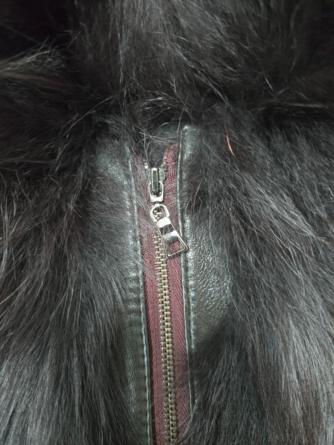 코발트바이크리스한  폭스퍼가죽 베스트 여우털조끼 66-77 상품이미지4