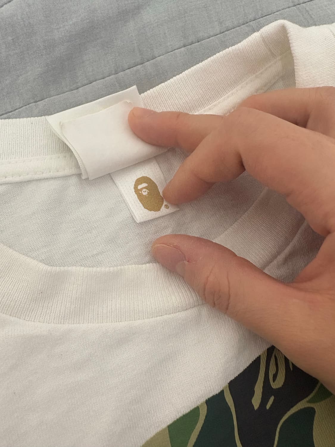 베이프 재팬 빅 에이프 헤드 시티 티셔츠 화이트 M 상품이미지6