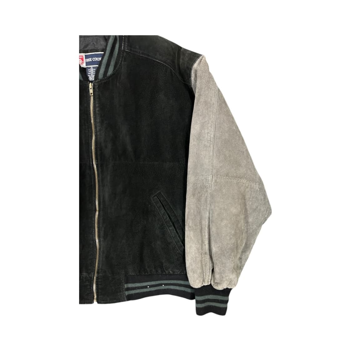L) 프리컨트리 블랙 레더 스타디움 점퍼 OJ-050 상품이미지3