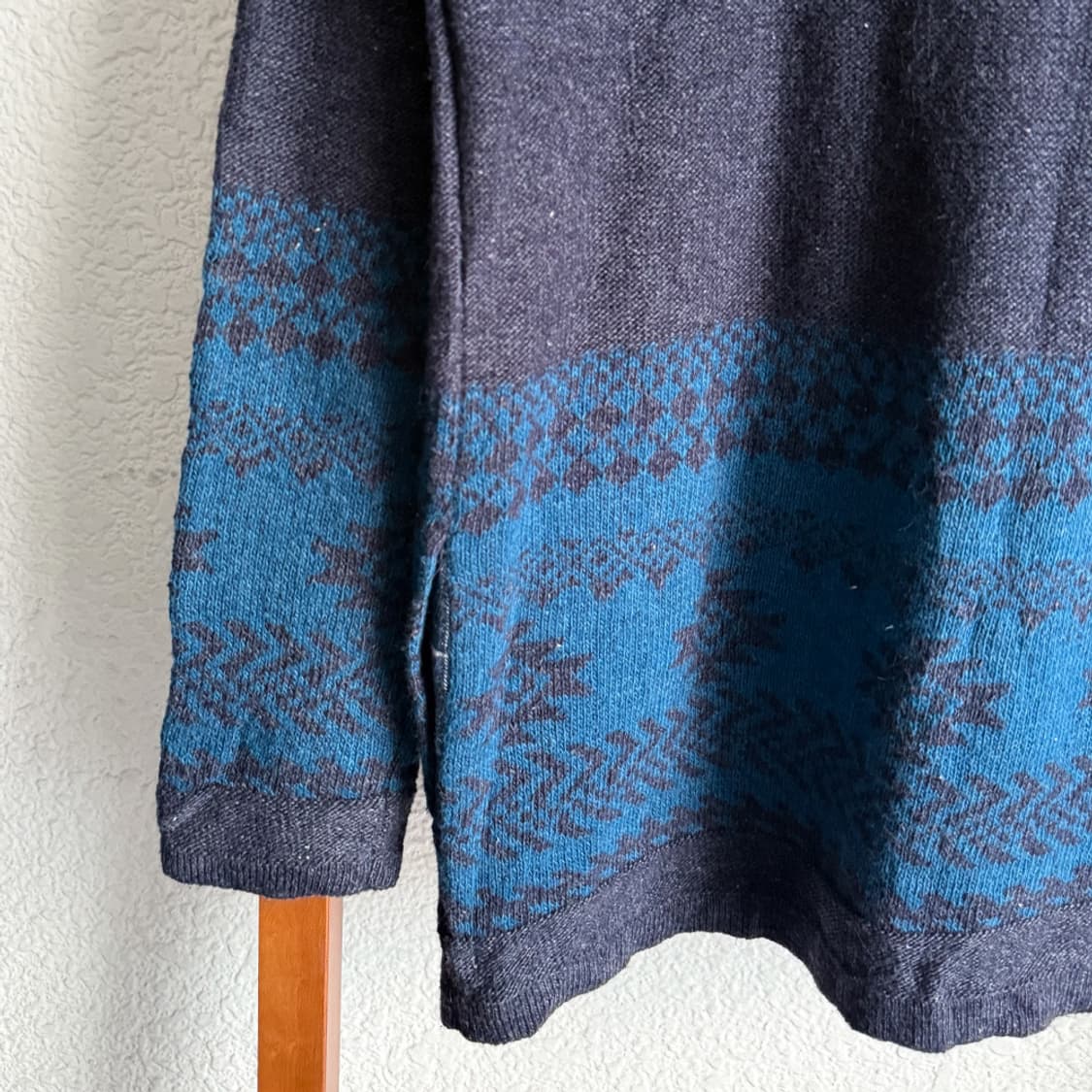 겨울 마을의 푸른 난로 가디건 상품이미지10