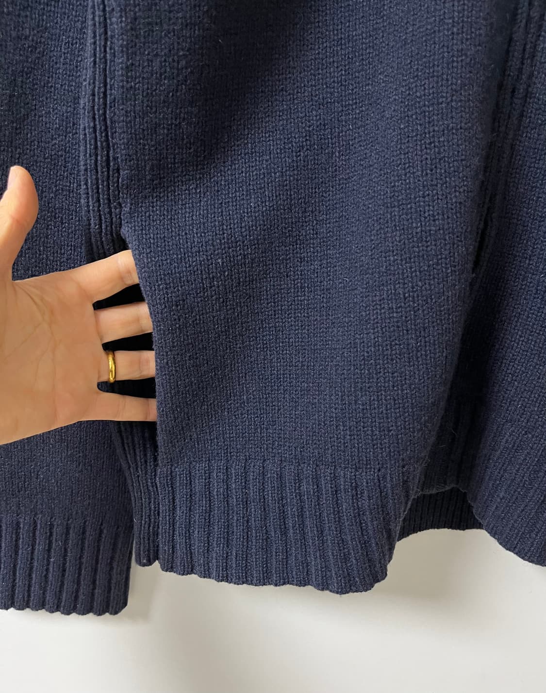 타미 니트 집업 모100% 상품이미지5