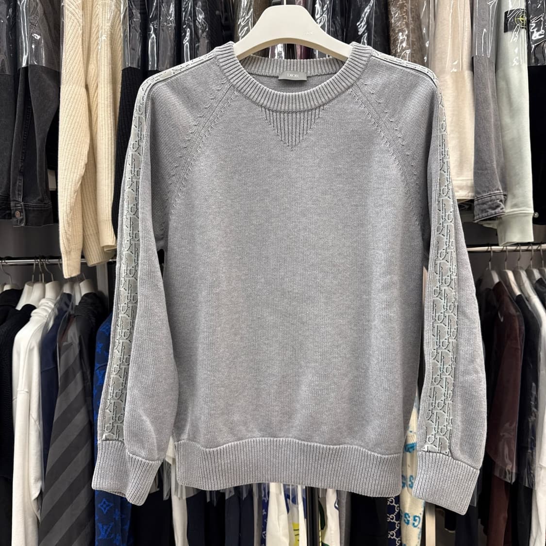 [리오브전포점] 디올 오블리크 인서트 사이드라인 니트 상품이미지1