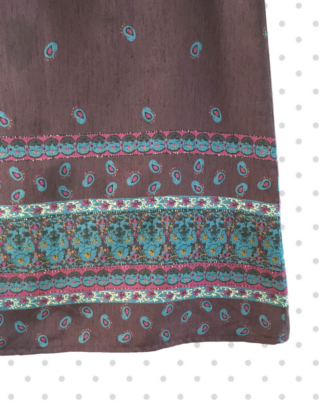 vintage ethnic pattern long skirt purple 상품이미지7