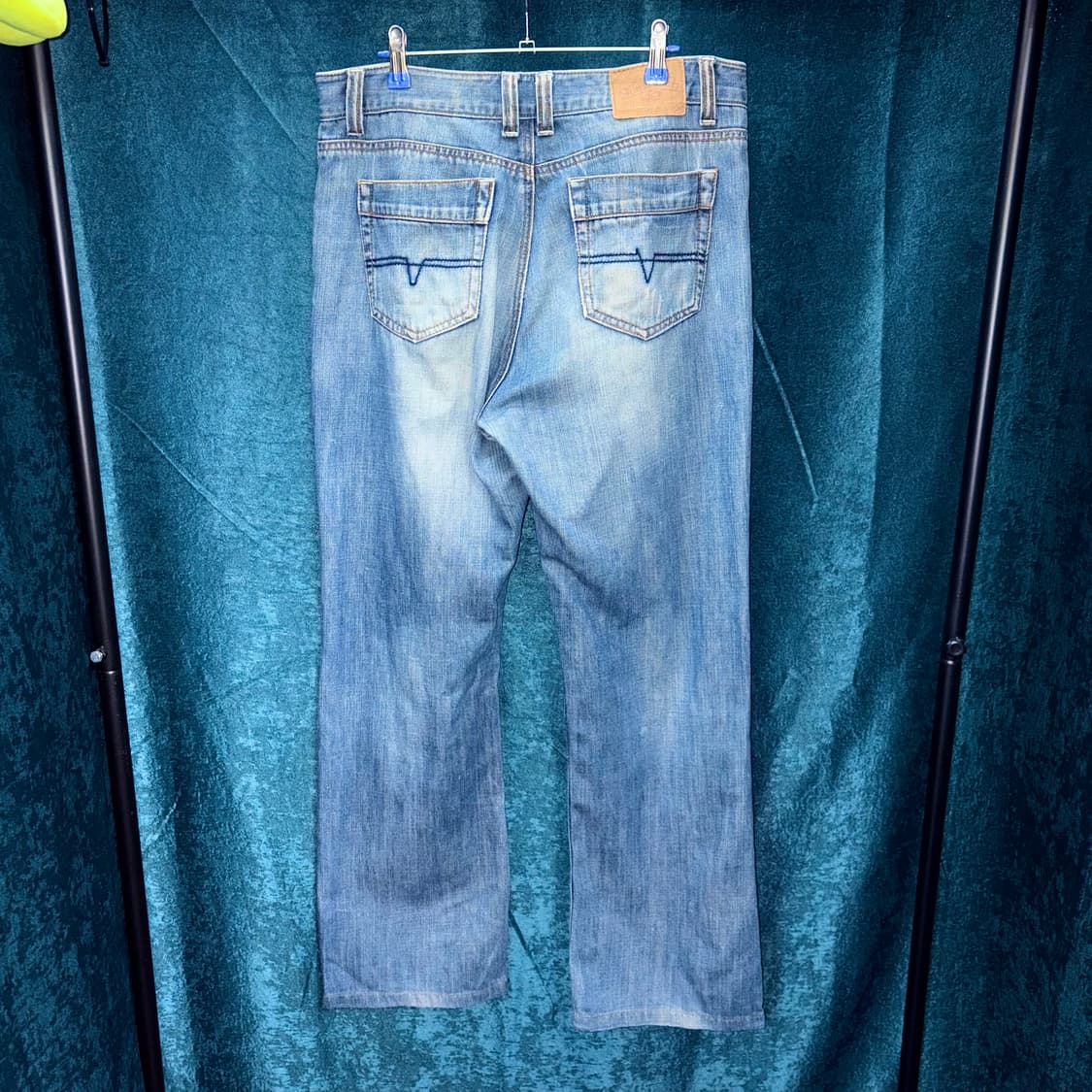 (33) 본더치 연청 와이드 데님 팬츠 상품이미지3