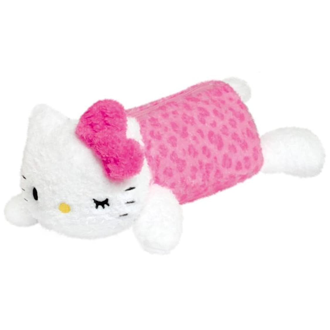 헬로키티 인형 필통 파우치 래오파드 핑크 상품이미지3