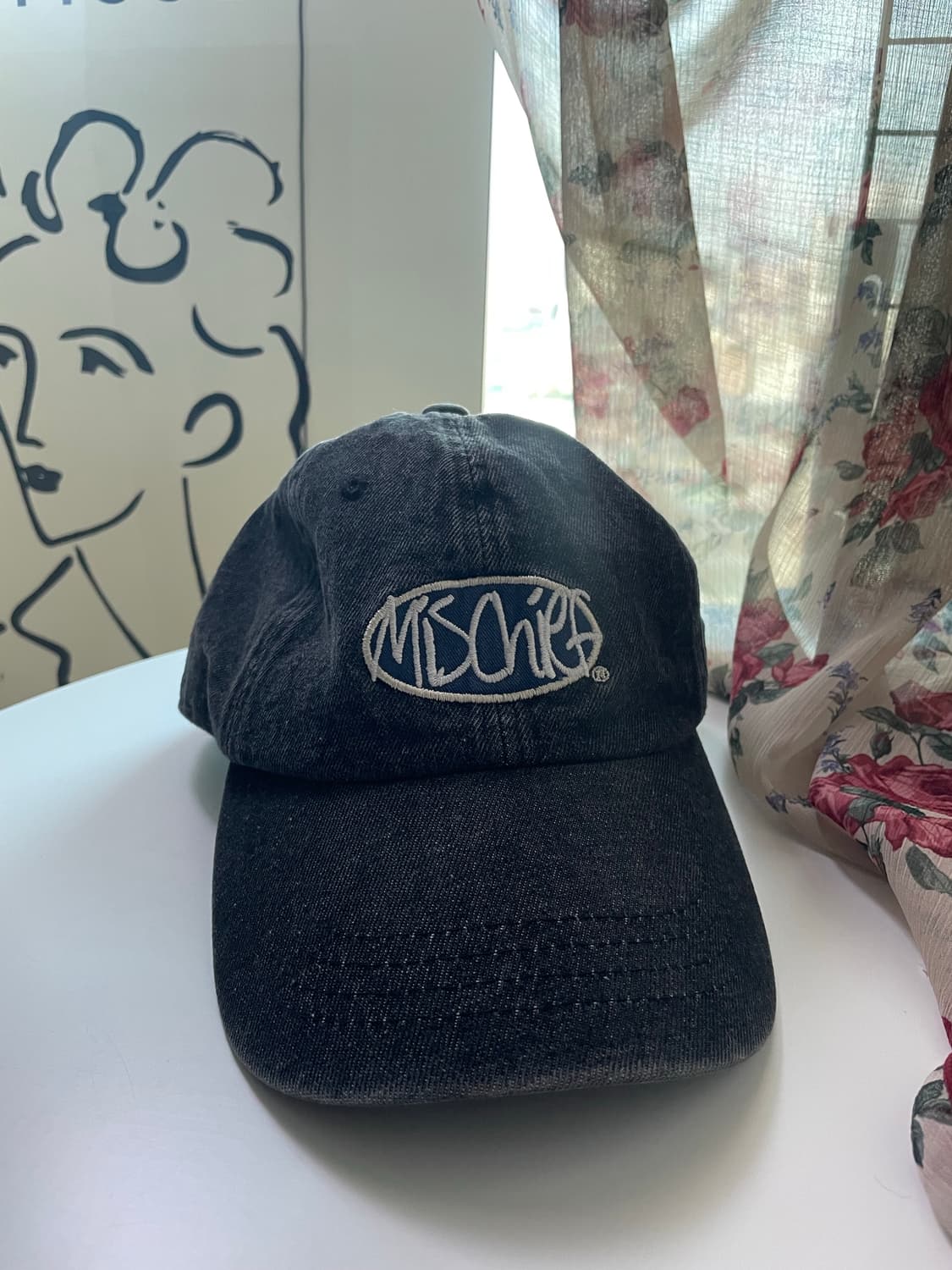 미스치프 흑청 볼캡 상품이미지1