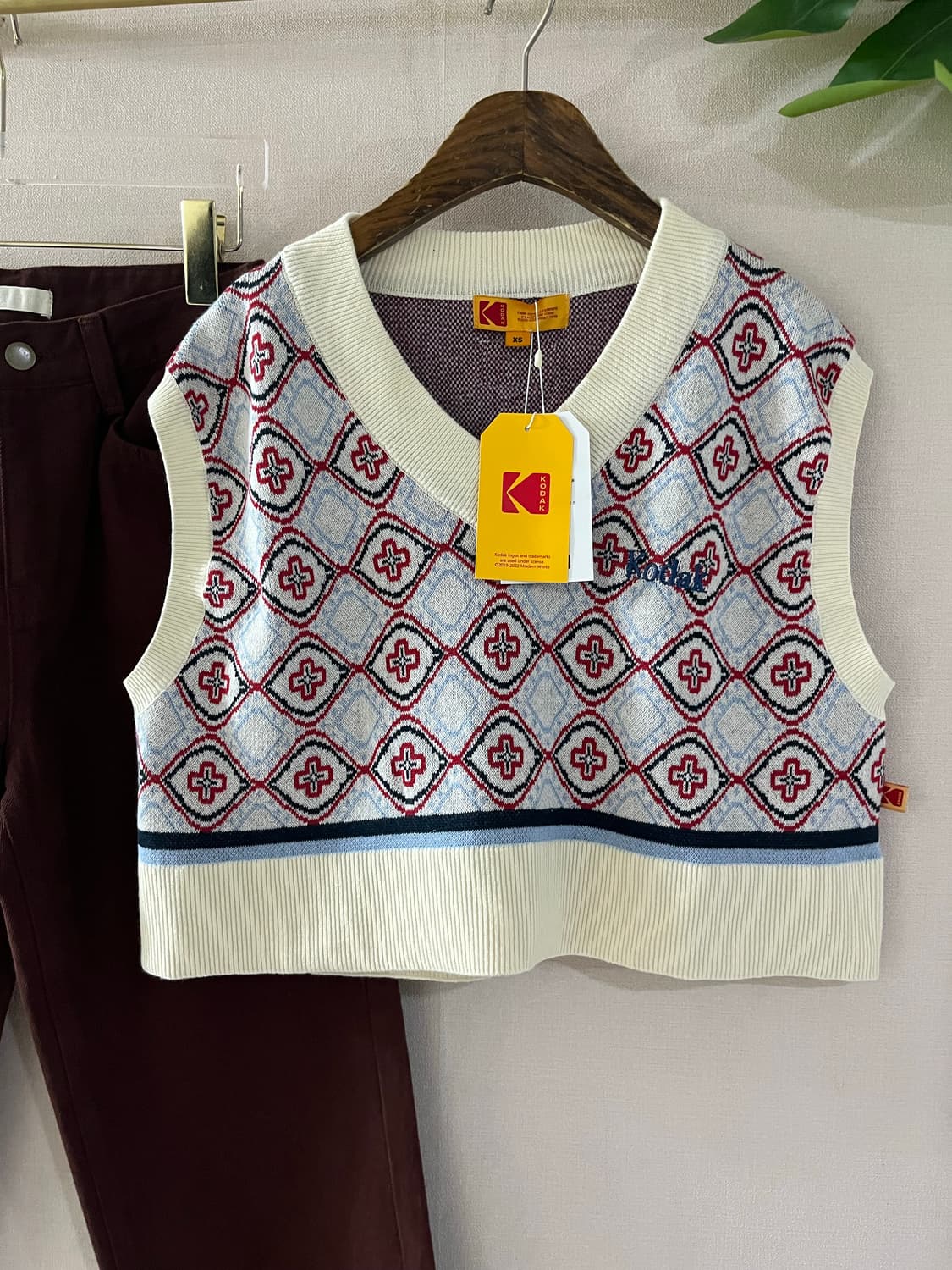 kodak 코닥패턴니트베스트 상품이미지1