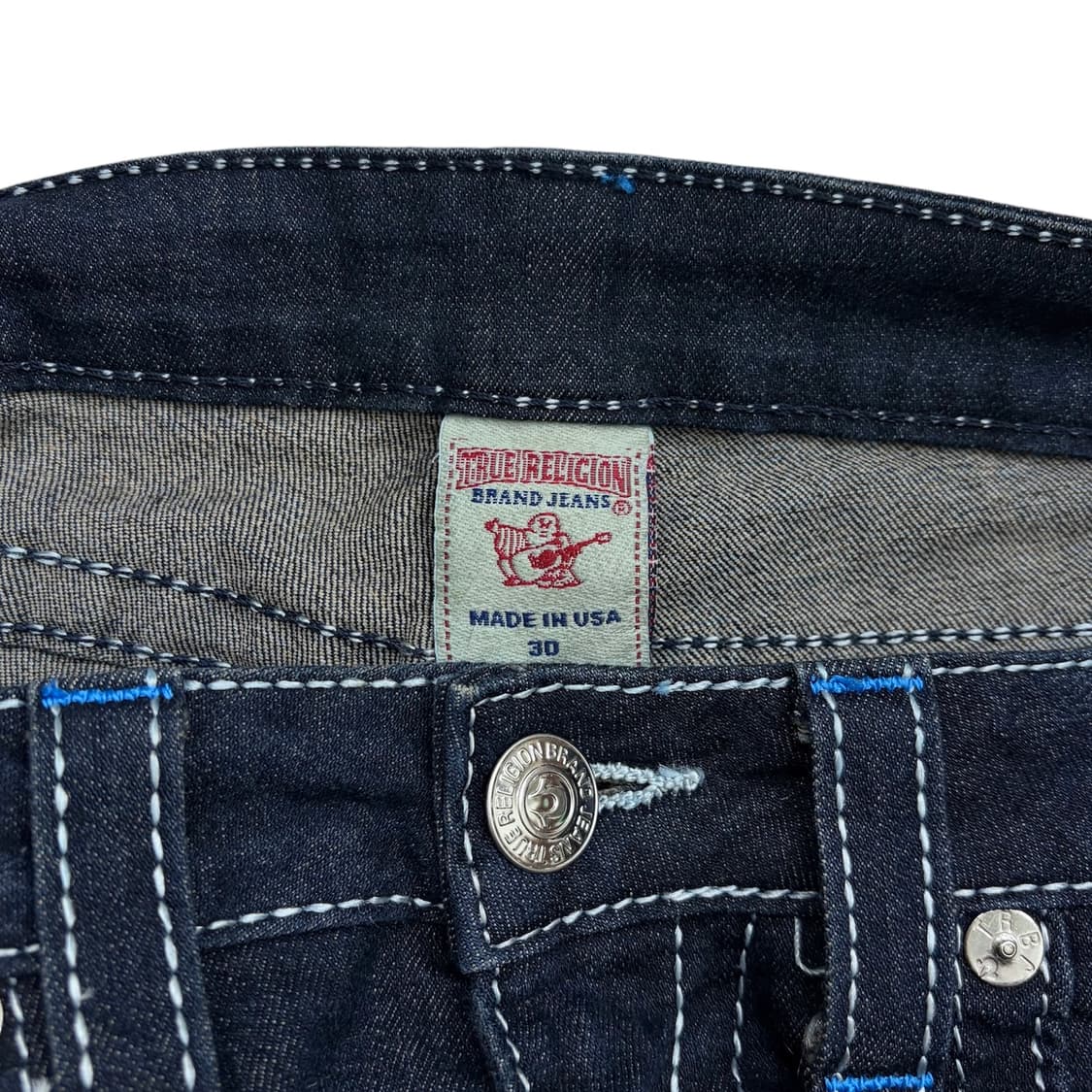 트루릴리젼 USA 여성 스트레이트 스판 데님 팬츠 (30) 실측 32 쯤 상품이미지4