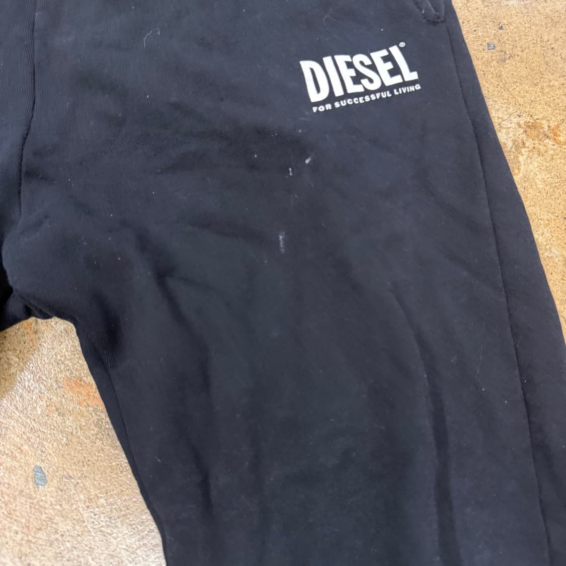 [정품/L] 디젤 로고 스웻 조거 팬츠 b8 상품이미지3