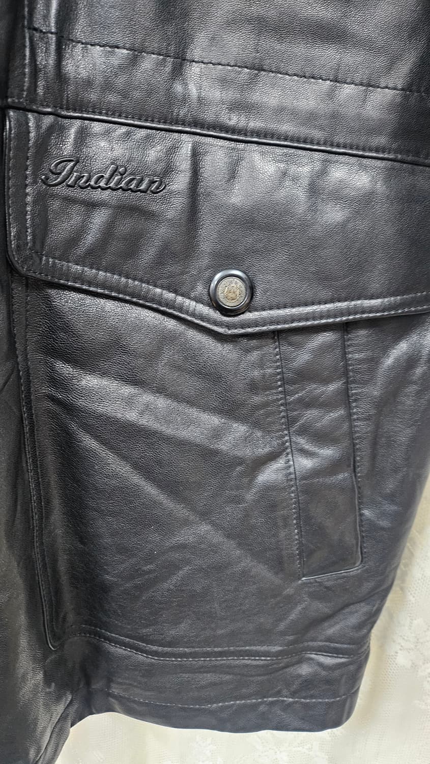 남성 블랙 양가죽 사파리형 자켓 상품이미지8