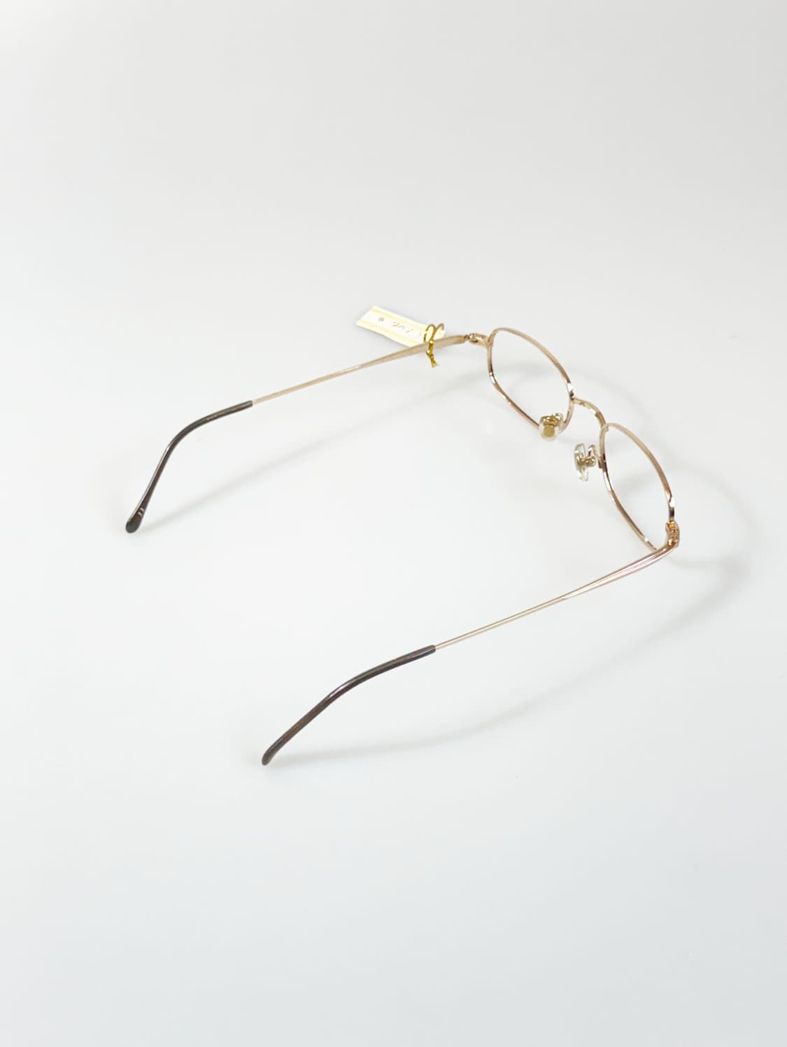 90s 서전 CLARTE 골드 슬림스퀘어 빈티지 안경 상품이미지5