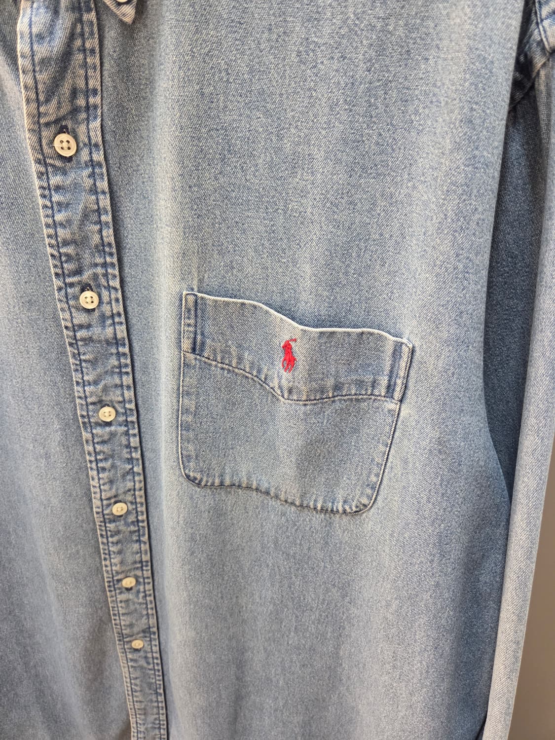 폴로 데님 빅셔츠 XL 상품이미지4