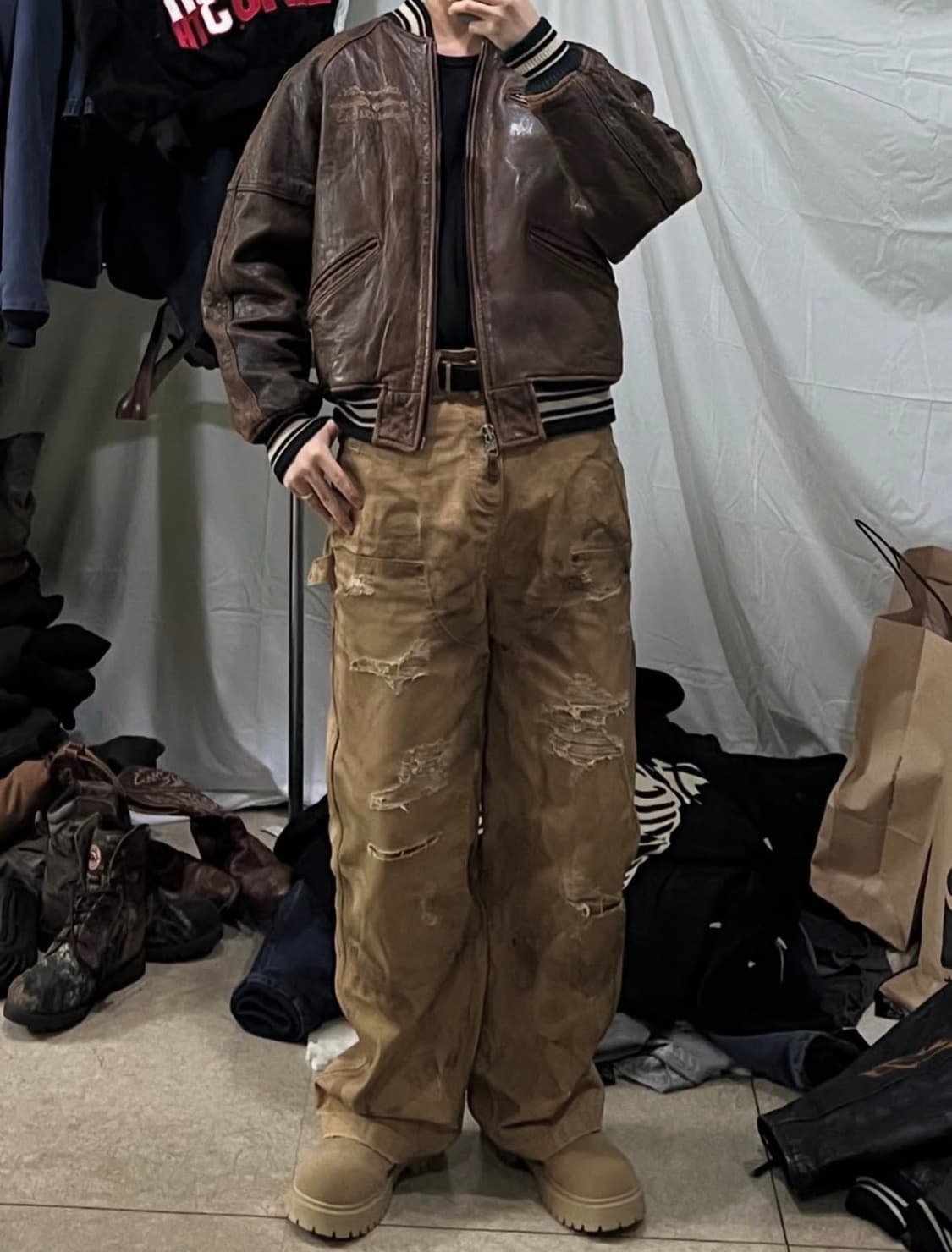 아비렉스 아이콘 가죽자켓 상품이미지4