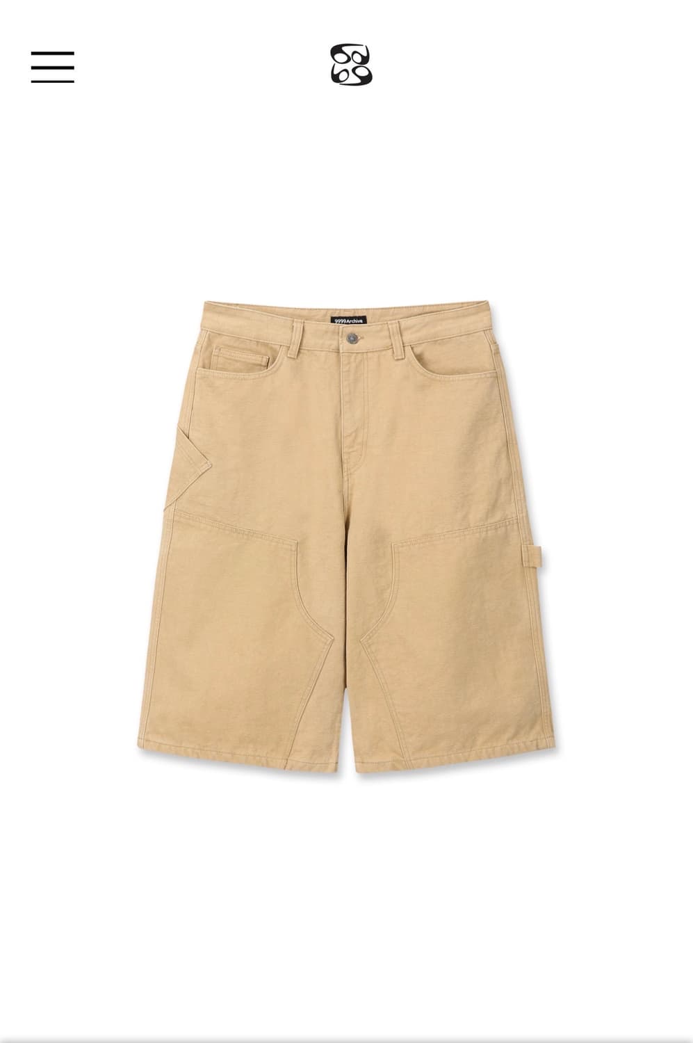 9999 아카이브 Double Knee Bermuda Pants 3 해 상품이미지1