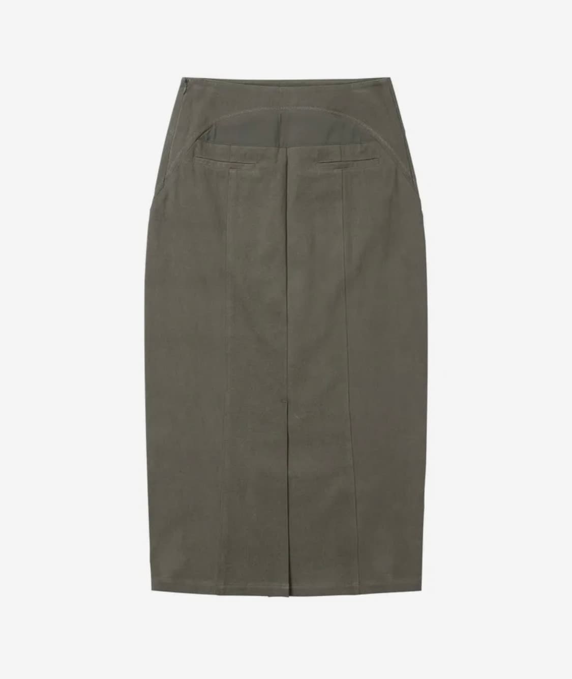 웰빙익스프레스 롱스커트 카키 상품이미지2