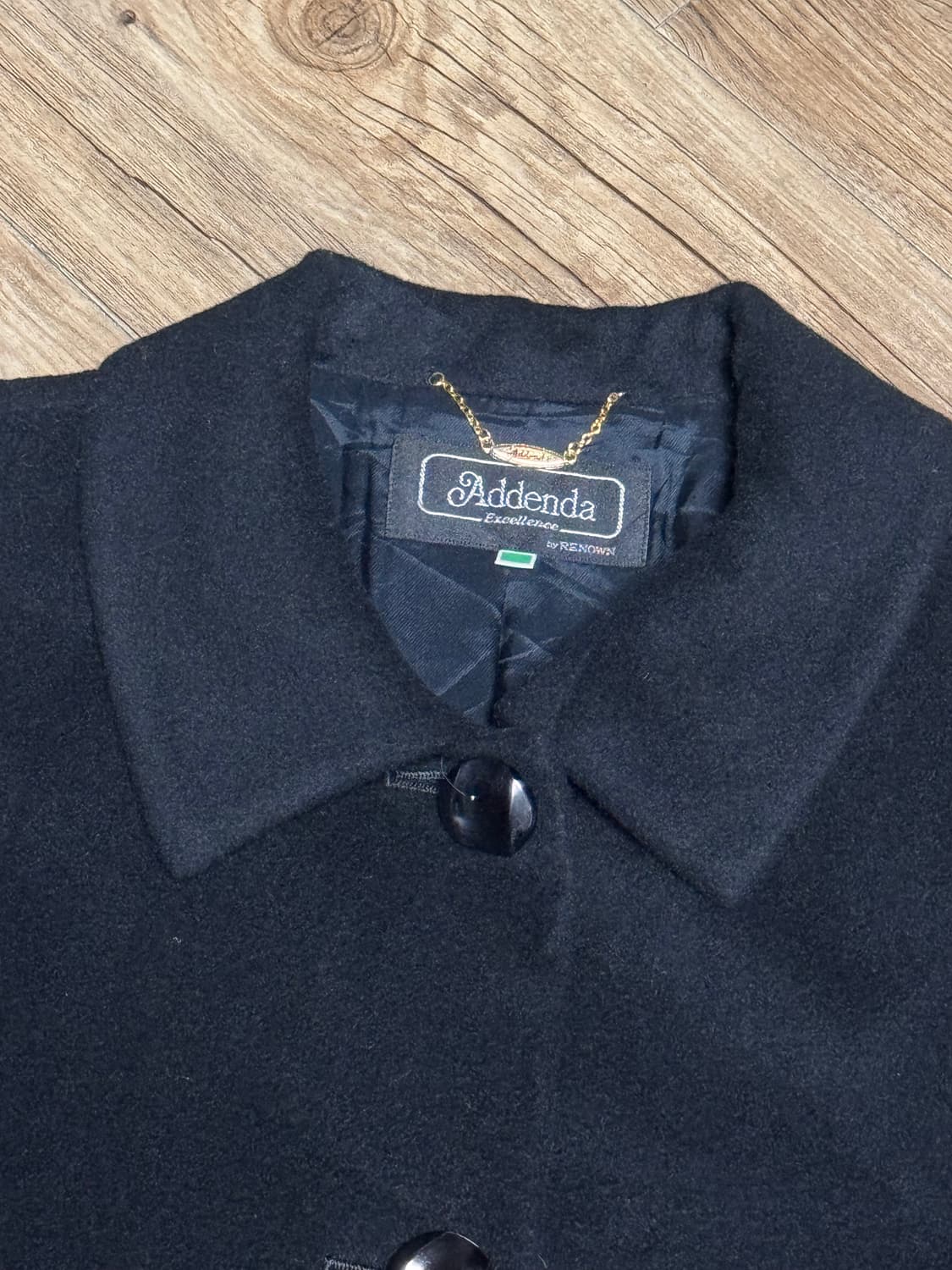 [M] 아덴다 일본 생산 캐시미어 100% 블랙 코트 상품이미지4