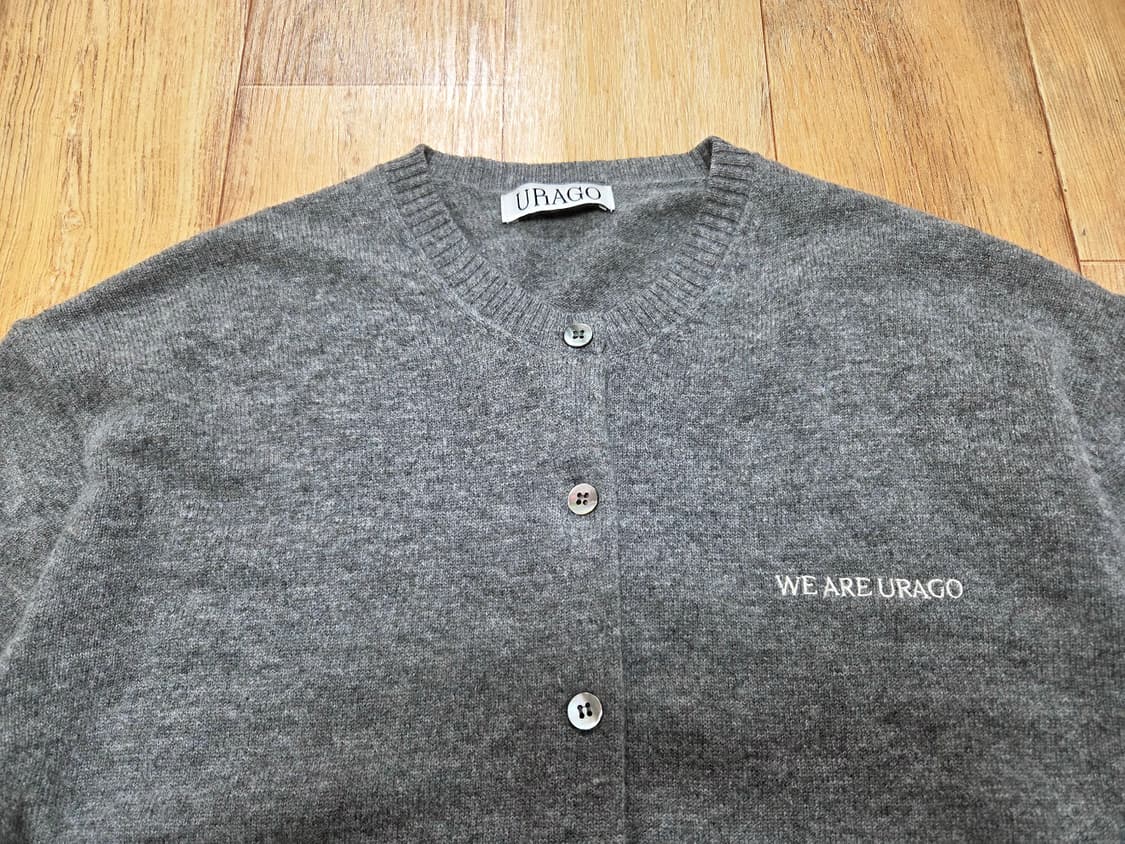 유라고(URAGO) 라운드넥 울가디건 프리사이즈 상품이미지2