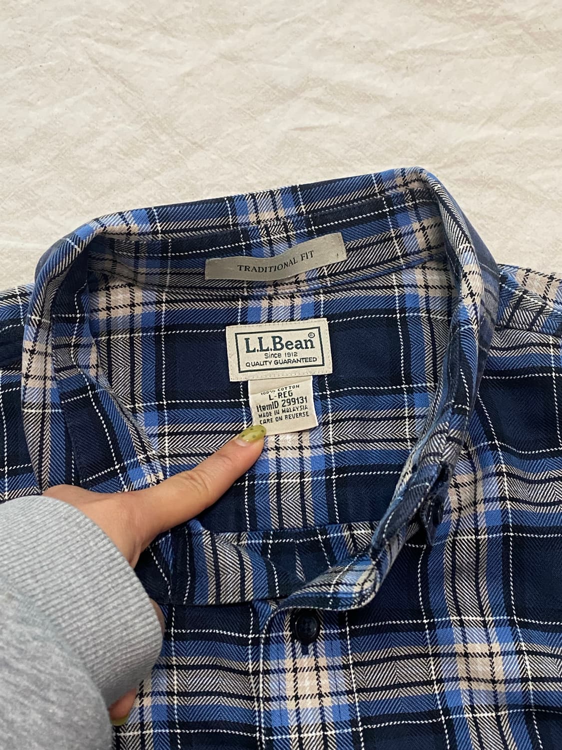 LL Bean 엘엘빈 체크 플란넬 셔츠 상품이미지4