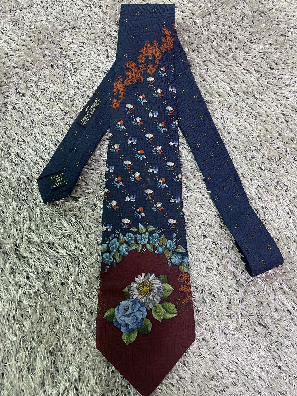 이태리제 LEONARD 실크 넥타이 상품이미지1