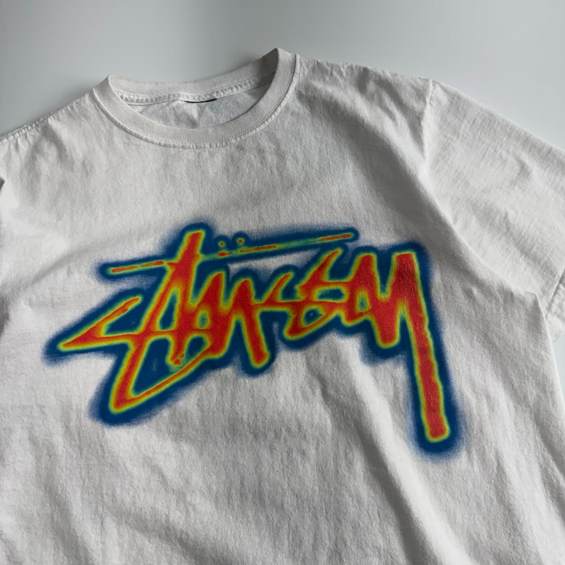 Stussy 스투시 써멀 스탁 화이트 반팔  상품이미지4