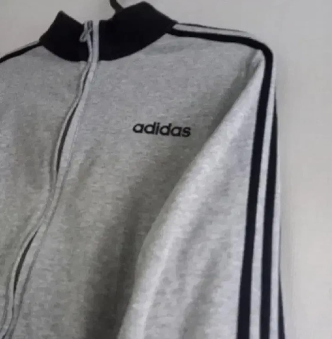 아디다스 희귀 회색 코튼 트랙탑 저지 셋업 90~95 상품이미지2